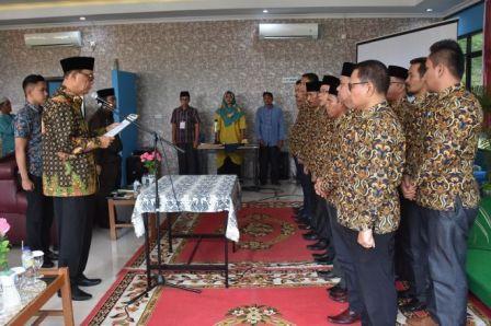 Hadiri Pengukuhan BPD Kampar, Bupati Azis  : BPD Harus Menjadi Motivator Bukan Provokator
